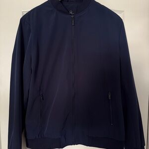 Men's - Navy Bomber Jacket (Perfect For Spring)